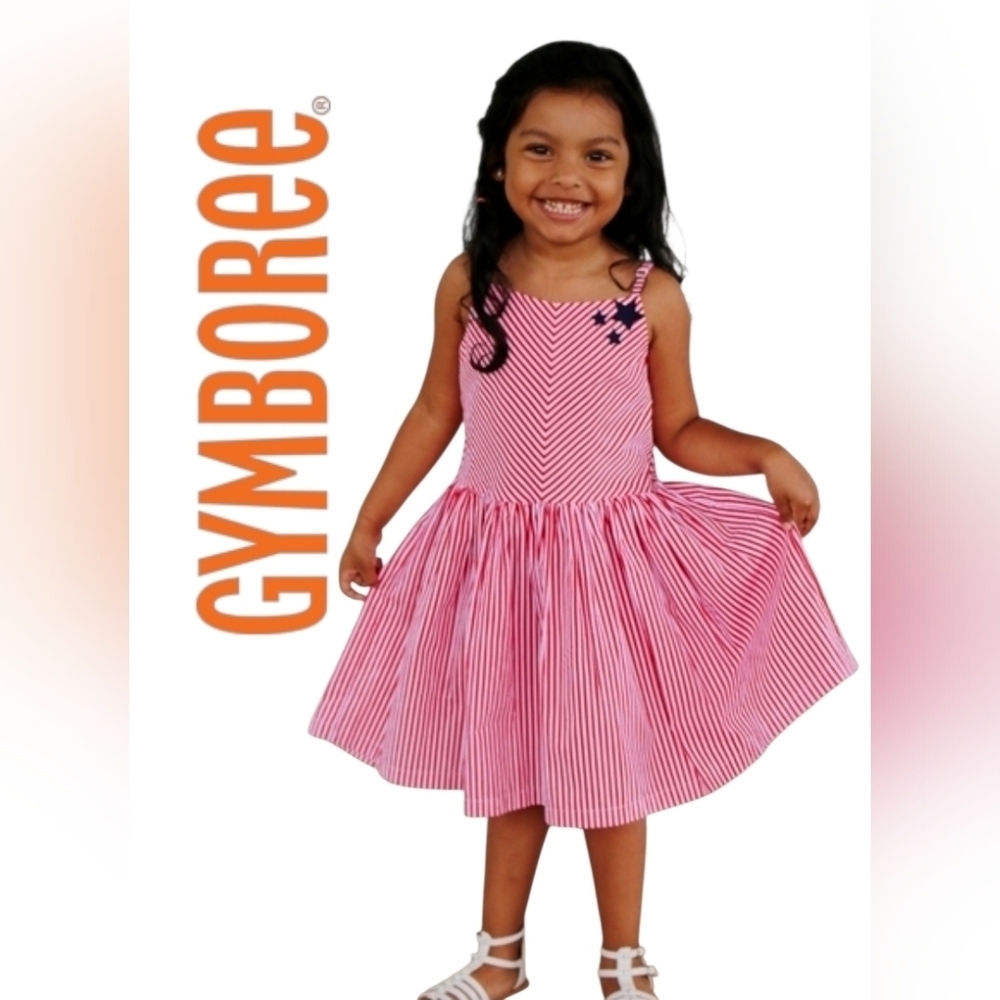 Gymboree red striped dress size 10